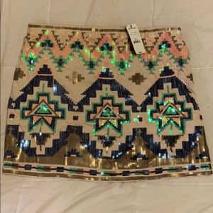 Stretchy Sequin Skirt